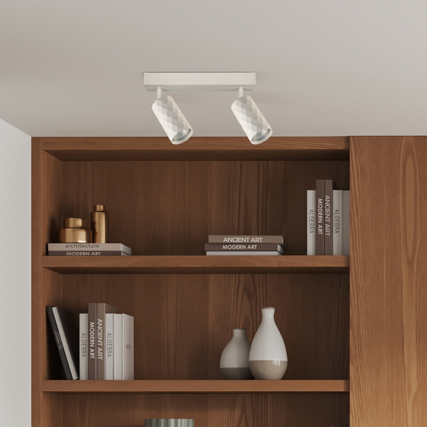 Brilagi - LED RGBW dimmbarer Einbaustrahler SELE DIAMANT 2x GU10/6W/230V 3000K weiß + Fernbedienung