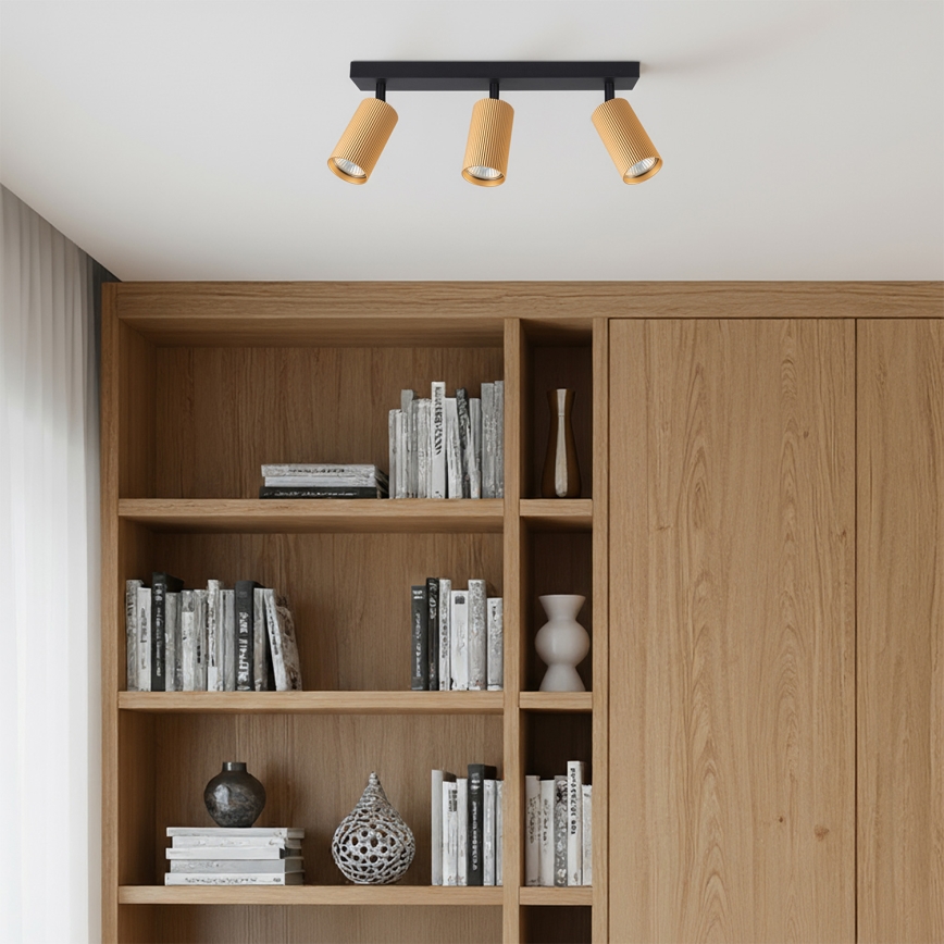 Brilagi - dimmbarer LED-RGBW-Strahler SELE MODERN 3×GU10/4,8W/230V 3000K Gold + Fernbedienung