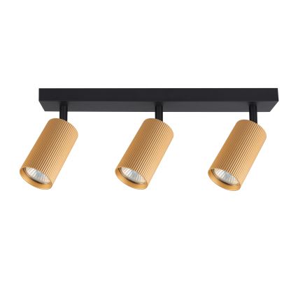Brilagi - dimmbarer LED-RGBW-Strahler SELE MODERN 3×GU10/4,8W/230V 3000K Gold + Fernbedienung