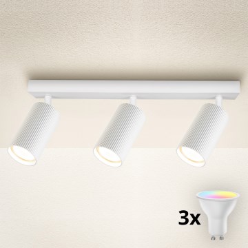 Brilagi - LED RGBW dimmbarer Spot SELE MODERN 3xGU10/6,5W/230V 2700-6500K WLAN weiß
