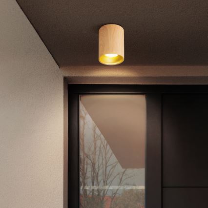 Brilagi - LED RGBW dimmbarer Einbaustrahler TRINE 1xGU10/30W/230V 2700-6500K Wi-Fi Eichen-Dekor