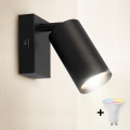 Brilagi - LED RGBW dimmbarer Wandspot SELE 1xGU10/6W/230V 3000K schwarz + Fernbedienung