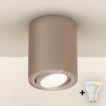 Brilagi - LED RGBW dimmbares Einbau-Spot MIA 1x GU10/30W/230V 2700–6500K Wi‑Fi 100x80 mm beige