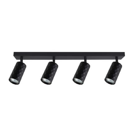 Brilagi - SELE DIAMANT dimmbarer LED-RGBW-Spot 4xGU10/4,8W/230V 3000K schwarz + Fernbedienung