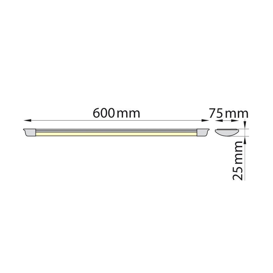 Brilagi - LED-Röhrenleuchte AVERO LED/16W/230V 60 cm