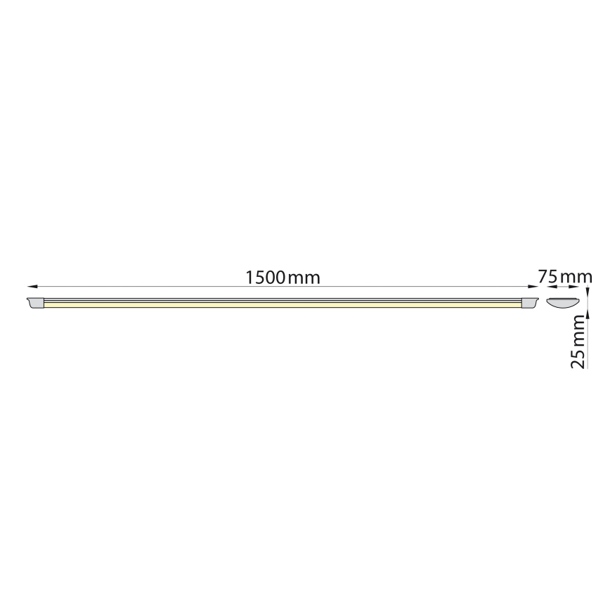 Brilagi - LED-Röhrenleuchte AVERO LED/45W/230V 150 cm