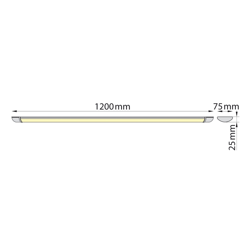 Brilagi - LED-Röhrenleuchte LUMA LED/32W/230V 120 cm