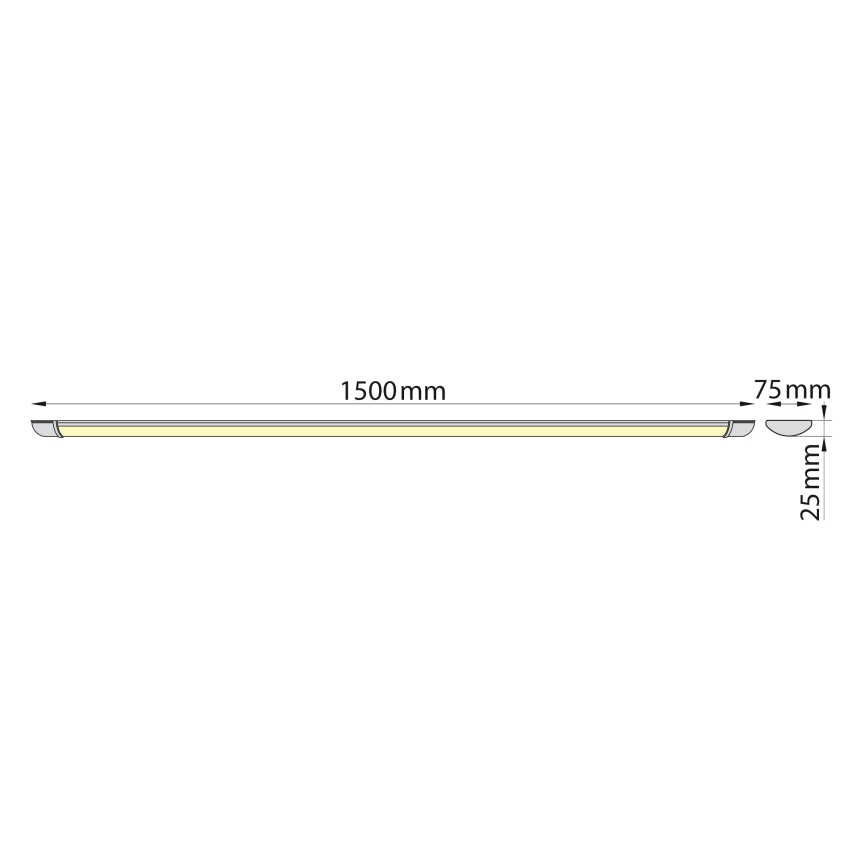 Brilagi - LED-Röhrenleuchte LUMA LED/40W/230V 150 cm