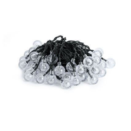 Brilagi - Solar-LED-Lichterkette BUBBLE 50xLED/8 Funktionen 7m IP65 warmweiß 600 mAh