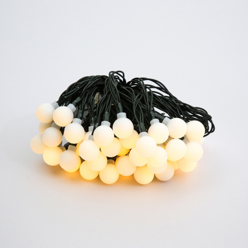 Brilagi - LED Solar- Dekorative Kette BUBBLE 50xLED/8 Funktionen 7m IP65 warmweiβ
