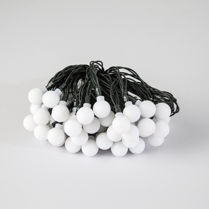 Brilagi - LED-Solar-Dekorations-Lichterkette BUBBLE 50 LEDs / 8 Funktionen 7 m IP65 warmweiß 600 mAh