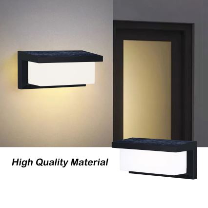 Brilagi - LED Solar-Wandleuchte mit Bewegungs- und Dämmerungssensor BRICKY LED/5W/6V 4000 mAh IP65