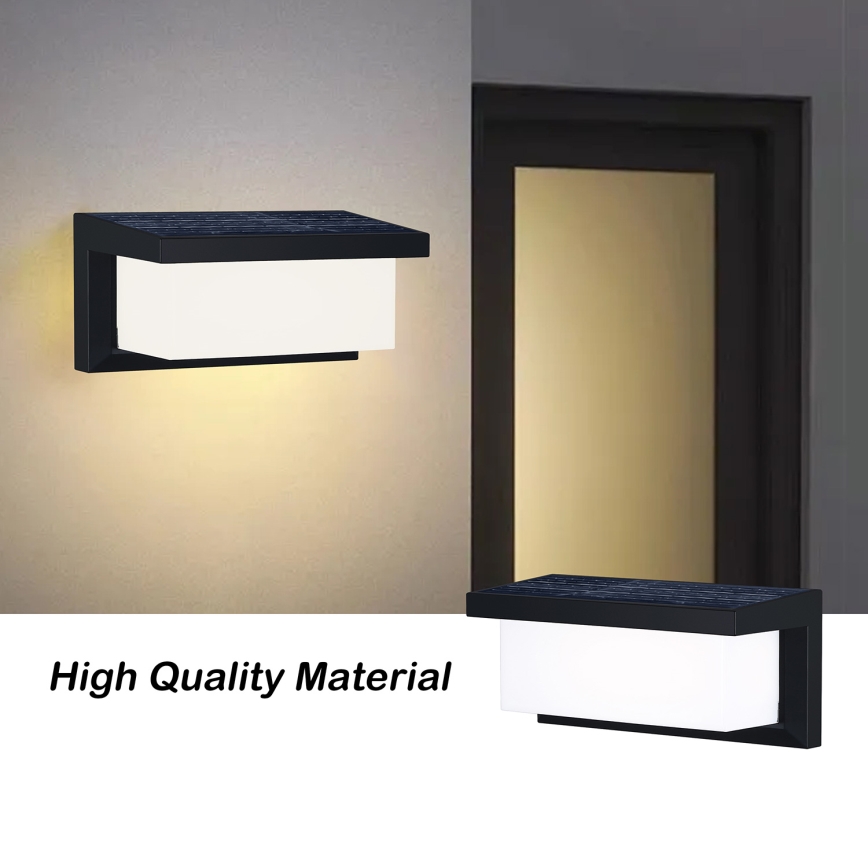 Brilagi - LED Solar-Wandleuchte mit Bewegungs- und Dämmerungssensor BRICKY LED/5W/6V 4000 mAh IP65