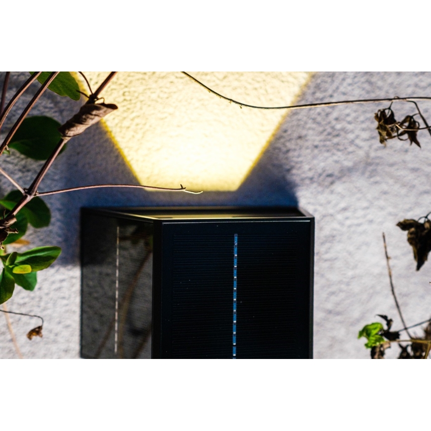 Brilagi - LED-Solar-Wandleuchte mit Sensor SOLAR CUBE LED/2W/3,2V IP54