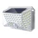 Brilagi - LED-Solar-Wandleuchte mit Sensor WALLIE LED/4W/3,7V 6500K IP64 silbern