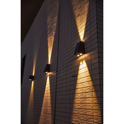 Brilagi - LED Solar-Wandleuchte PYRAMID LED/2W/3,2V 1300 mAh IP54