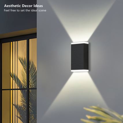 Brilagi - LED Solar-Wandleuchte SUN GUARD LED/2W/3,7V 2000 mAh IP45