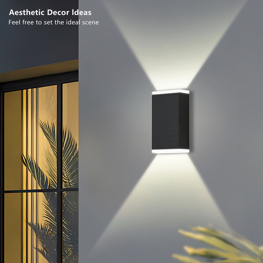 Brilagi - LED Solar-Wandleuchte SUN GUARD LED/2W/3,7V 2000 mAh IP45