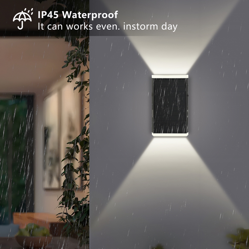 Brilagi - LED Solar-Wandleuchte SUN GUARD LED/2W/3,7V 2000 mAh IP45