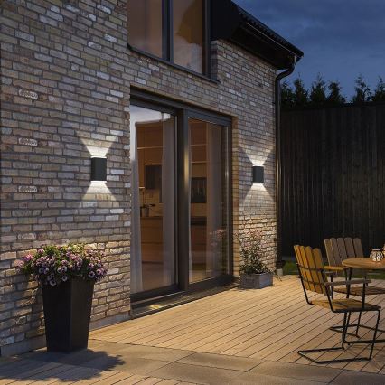 Brilagi - LED Solar-Wandleuchte SUN GUARD LED/2W/3,7V 2000 mAh IP45