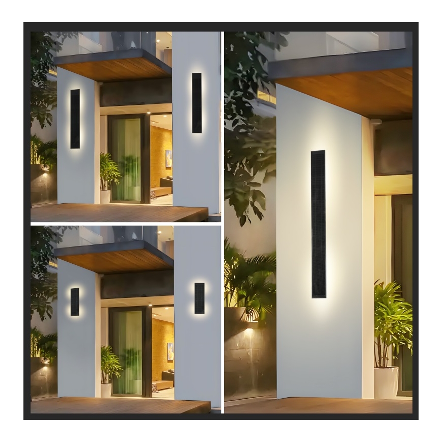 Brilagi - Dimmbare LED-Solar-Wandleuchte SUN, 5,5 W / 3,7 V, 100 cm, 6000 mAh, IP44