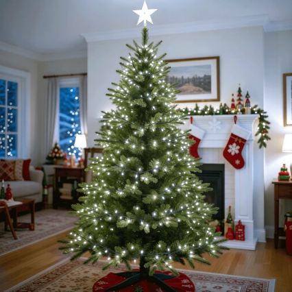BRILAGI - LED Solar-Weihnachtslichterkette 200xLED/8 Funktionen 22m 800 mAh IP65 kaltweiß