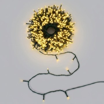 BRILAGI - LED-Solar-Weihnachtslichterkette 500 LEDs / 8 Funktionen, 52 m, 1200 mAh, IP65, warmweiß