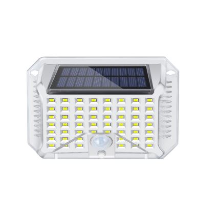 Brilagi - LED Solar-Wandleuchte mit Bewegungs- und Dämmerungssensor WALLIE LED/4W/5,5V 1200 mAh 6500K IP64 silber