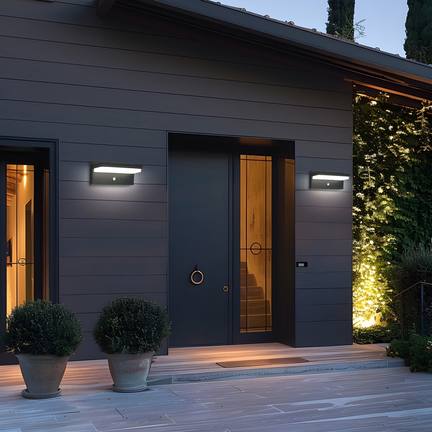 Brilagi - LED Solar-Wandleuchte mit Sensor SUN SENSE LED/10W/3,7V 4000 mAh IP44