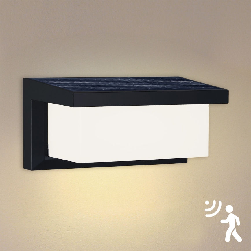 Brilagi - LED-Solarwandleuchte mit Sensor BRICKY LED/5W/6V IP65