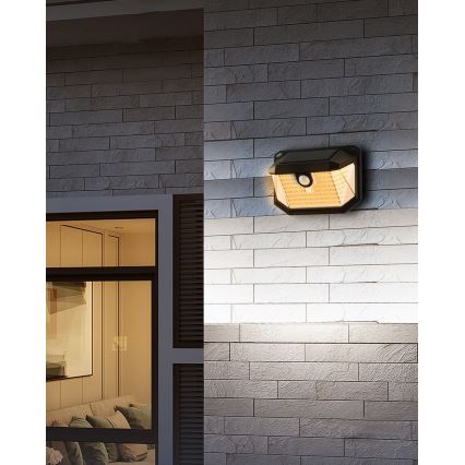 Brilagi - LED-Solarwandleuchte mit Sensor WALLIE LED/4W/5,5V 3000K IP65