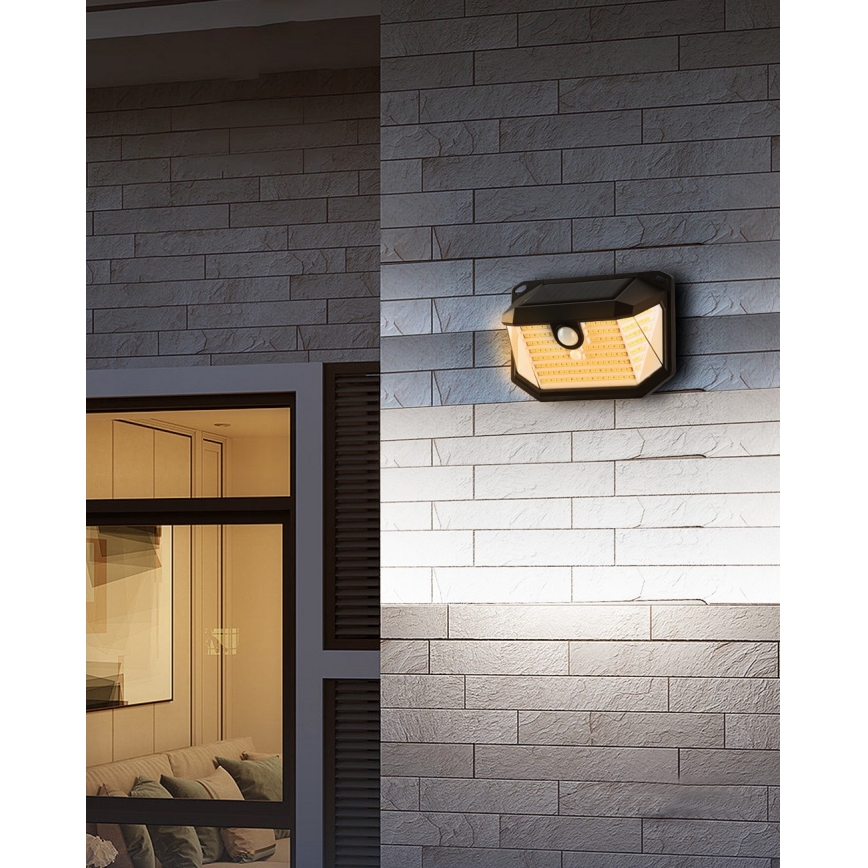 Brilagi - LED-Solarwandleuchte mit Sensor WALLIE LED/4W/5,5V 3000K IP65