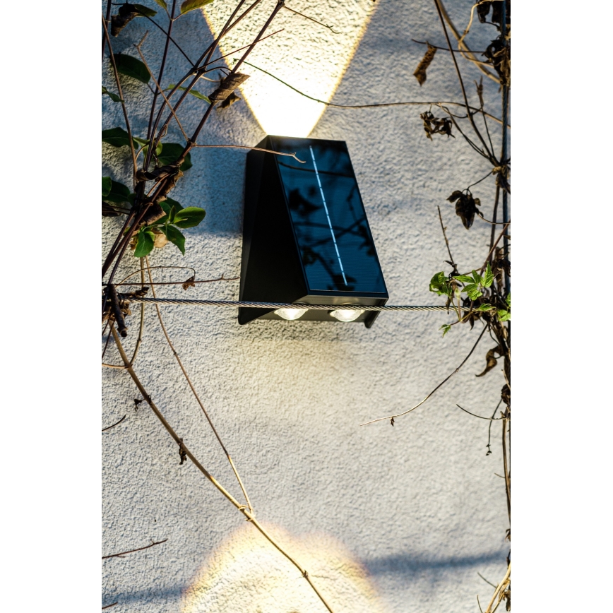 Brilagi - LED-Solarwandleuchte PYRAMID LED/2W/3,2V 1300 mAh IP54