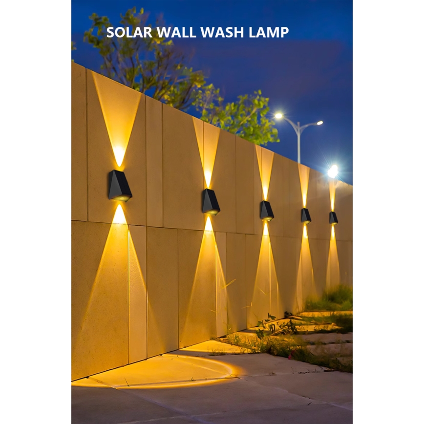 Brilagi - LED-Solarwandleuchte PYRAMID LED/2W/3,2V IP54