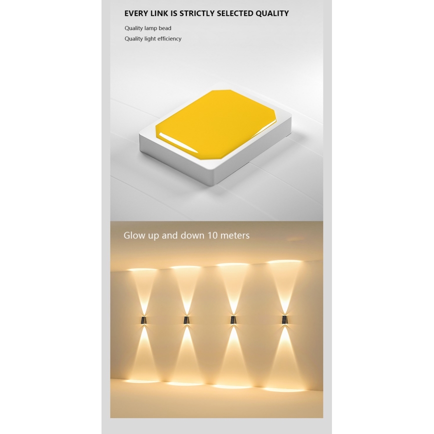 Brilagi - LED-Solarwandleuchte PYRAMID LED/2W/3,2V IP54