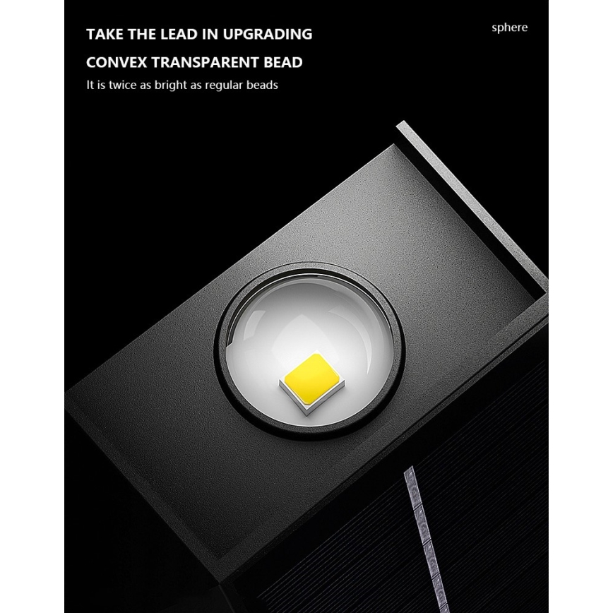 Brilagi - LED-Solarwandleuchte PYRAMID LED/2W/3,2V IP54