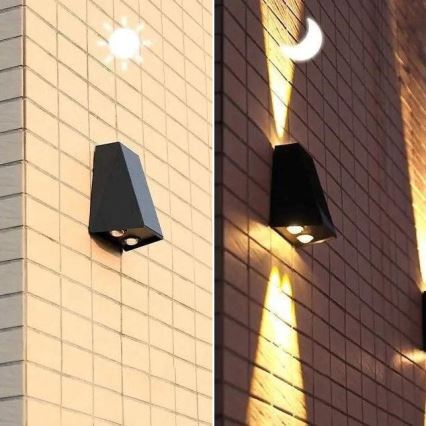 Brilagi - LED-Solarwandleuchte PYRAMID LED/2W/3,2V IP54