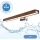 Brilagi - LED-Spiegelbeleuchtung für Badezimmer WOODY MIRROR LED/12W/230V 60 cm IP44 Eiche Kirsche/glänzendes Chrom