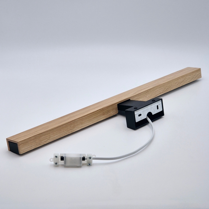 Brilagi - LED-Spiegelbeleuchtung für Badezimmer WOODY MIRROR LED/12W/230V 60 cm IP44 Eiche/schwarz