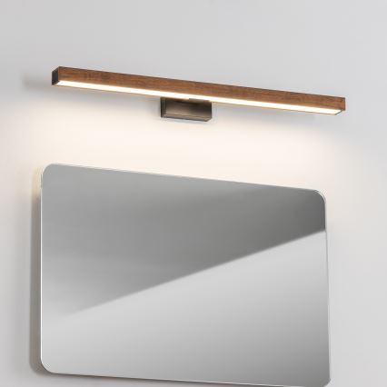 Brilagi - LED-Spiegelbeleuchtung für Badezimmer WOODY MIRROR LED/12W/230V 60 cm IP44 Eiche Kirsche/schwarz