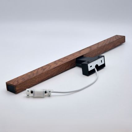 Brilagi - LED-Spiegelbeleuchtung für Badezimmer WOODY MIRROR LED/12W/230V 60 cm IP44 Eiche Kirsche/schwarz