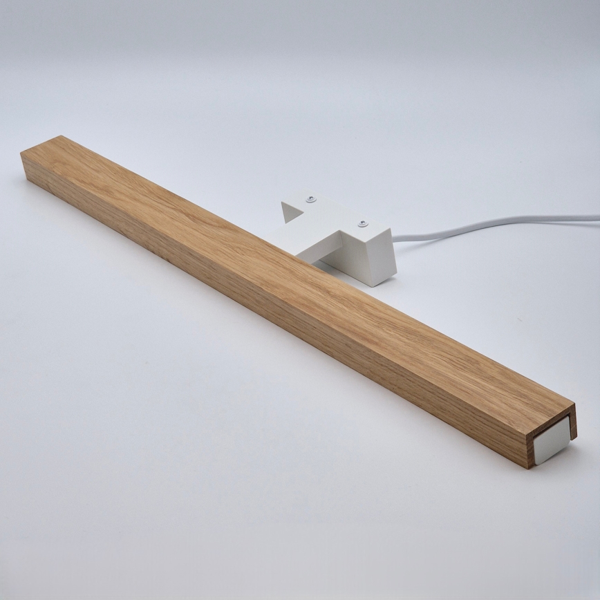 Brilagi - LED-Spiegelbeleuchtung für Badezimmer WOODY MIRROR LED/12W/230V 60 cm IP44 Eiche/weiß