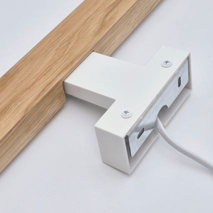 Brilagi - LED-Spiegelbeleuchtung für Badezimmer WOODY MIRROR LED/12W/230V 60 cm IP44 Eiche/weiß
