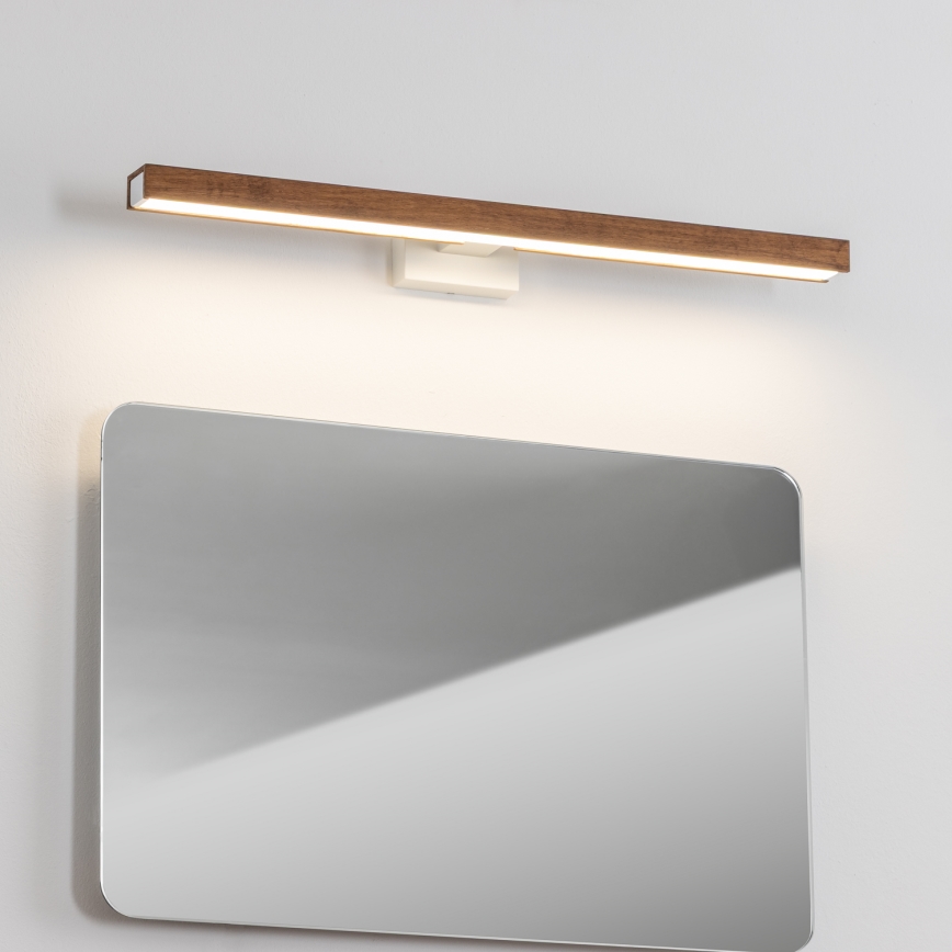 Brilagi - LED-Spiegelbeleuchtung für Badezimmer WOODY MIRROR LED/12W/230V 60 cm IP44 Eiche Kirsche/weiß