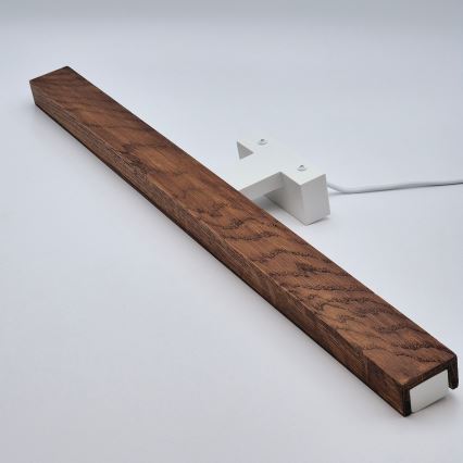 Brilagi - LED-Spiegelbeleuchtung für Badezimmer WOODY MIRROR LED/12W/230V 60 cm IP44 Eiche Kirsche/weiß
