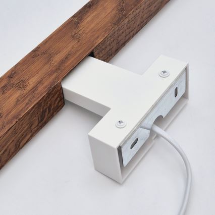 Brilagi - LED-Spiegelbeleuchtung für Badezimmer WOODY MIRROR LED/12W/230V 60 cm IP44 Eiche Kirsche/weiß