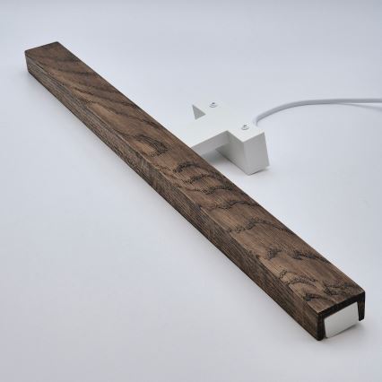 Brilagi - LED-Spiegelbeleuchtung für Badezimmer WOODY MIRROR LED/12W/230V 60 cm IP44 Eiche Walnuss/weiß