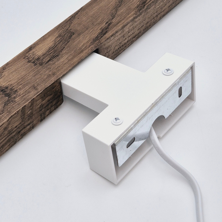 Brilagi - LED-Spiegelbeleuchtung für Badezimmer WOODY MIRROR LED/12W/230V 60 cm IP44 Eiche Walnuss/weiß