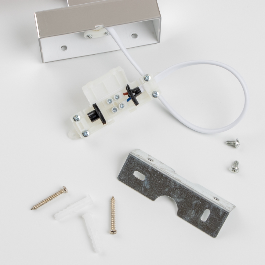Brilagi - LED-Spiegelbeleuchtung für Badezimmer WOODY MIRROR LED/15W/230V IP44 Eiche/glänzendes Chrom