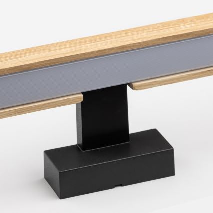 Brilagi - LED-Spiegelbeleuchtung für Badezimmer WOODY MIRROR LED/15W/230V 90 cm IP44 Eiche/schwarz